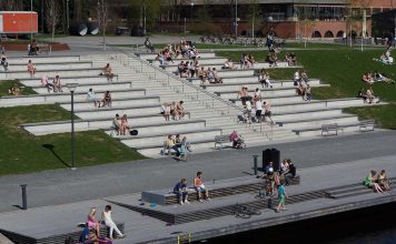 Skellefteå i höstsolen